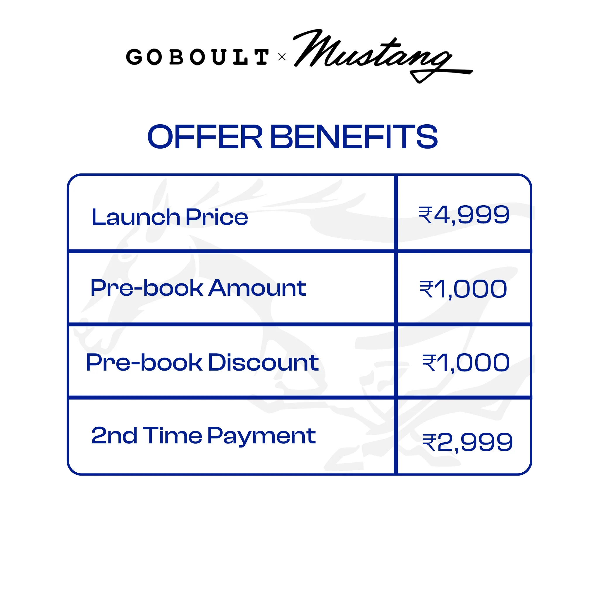 Mustang Racer Apex Blue - Pre-Book